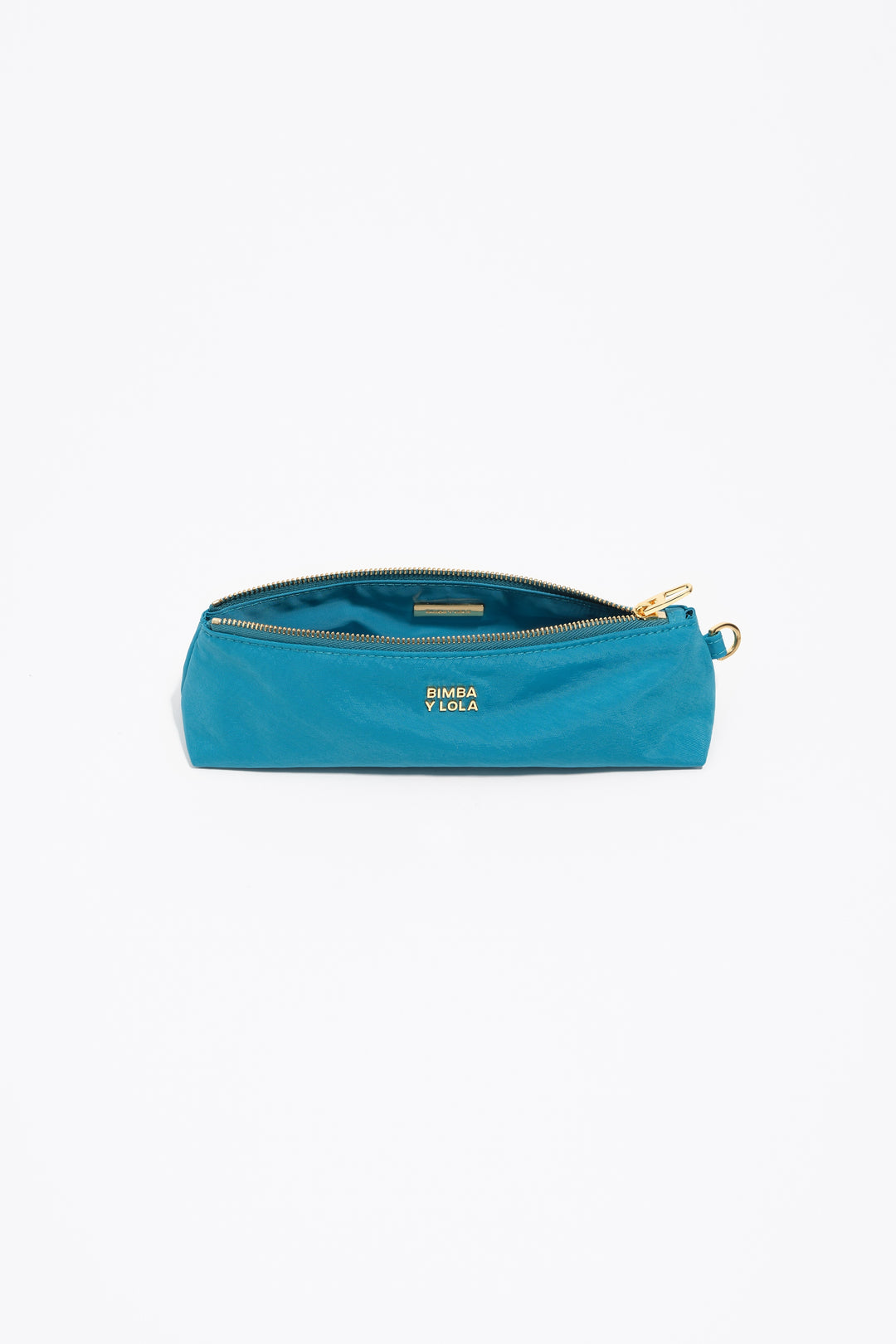 Lagoon blue nylon make-up case