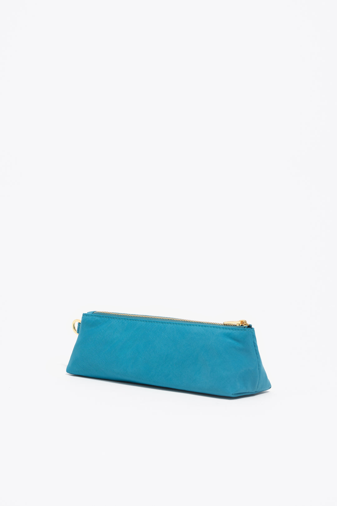 Lagoon blue nylon make-up case
