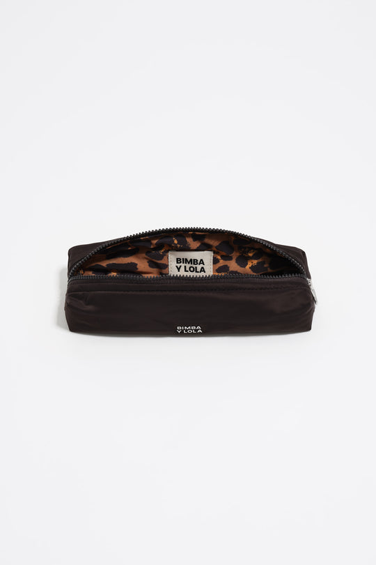 Charcoal nylon make-up case
