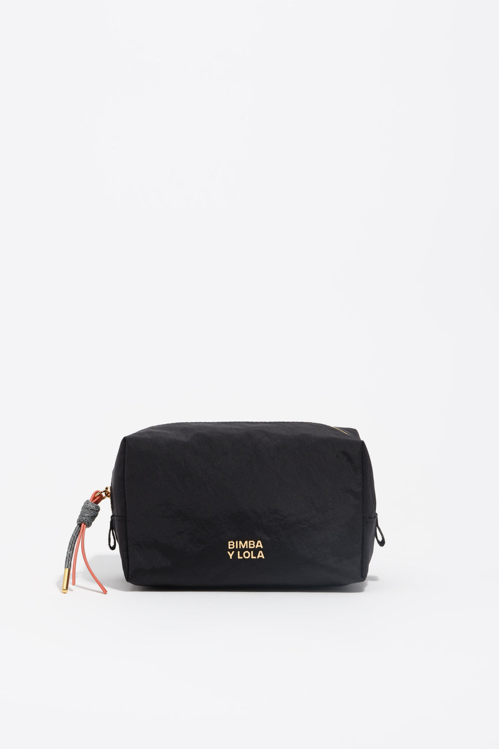 Medium black nylon make-up case