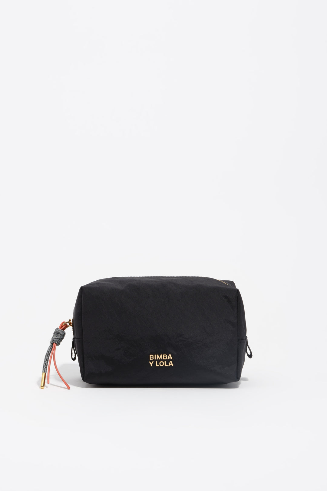 Medium black nylon make-up case
