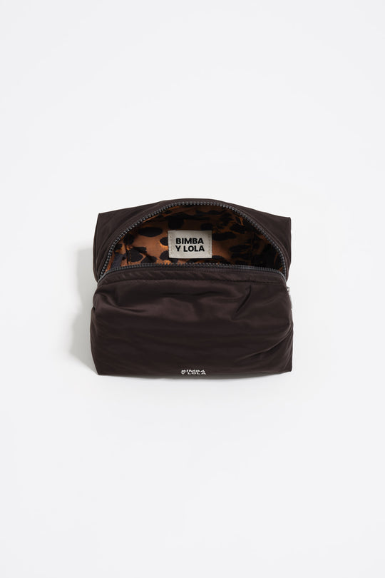 Charcoal nylon make-up case