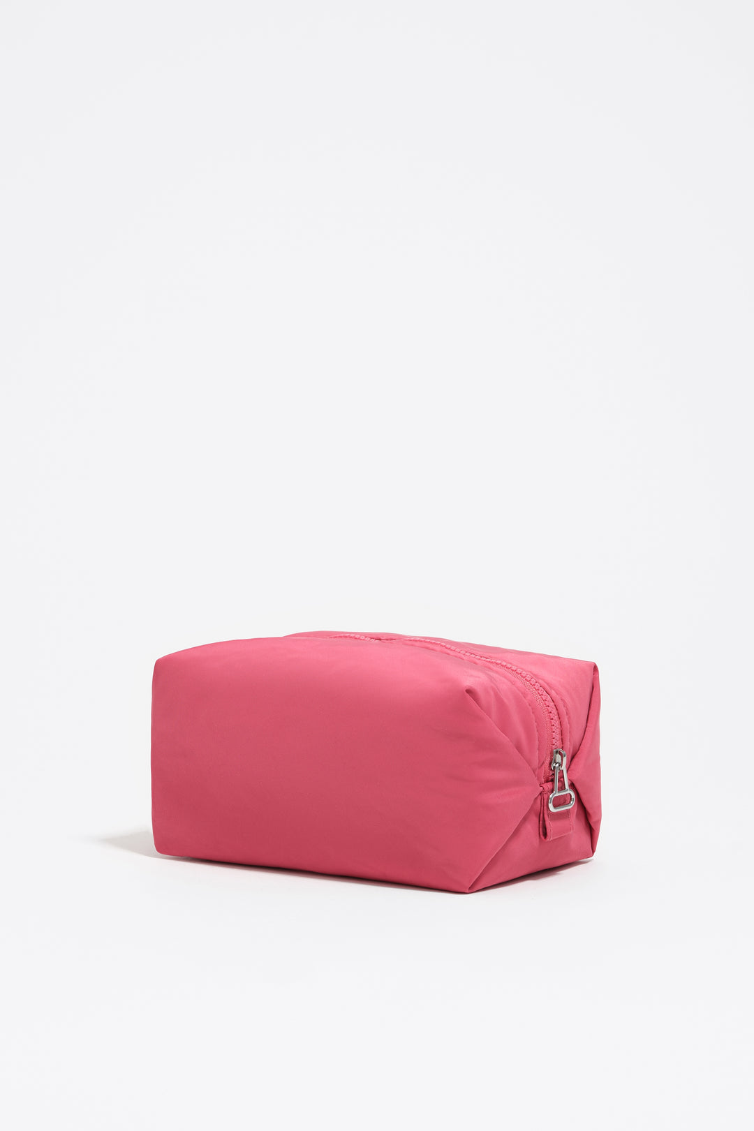 Large dark pink nylon make-up case