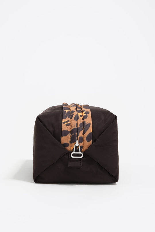 Charcoal nylon make-up case