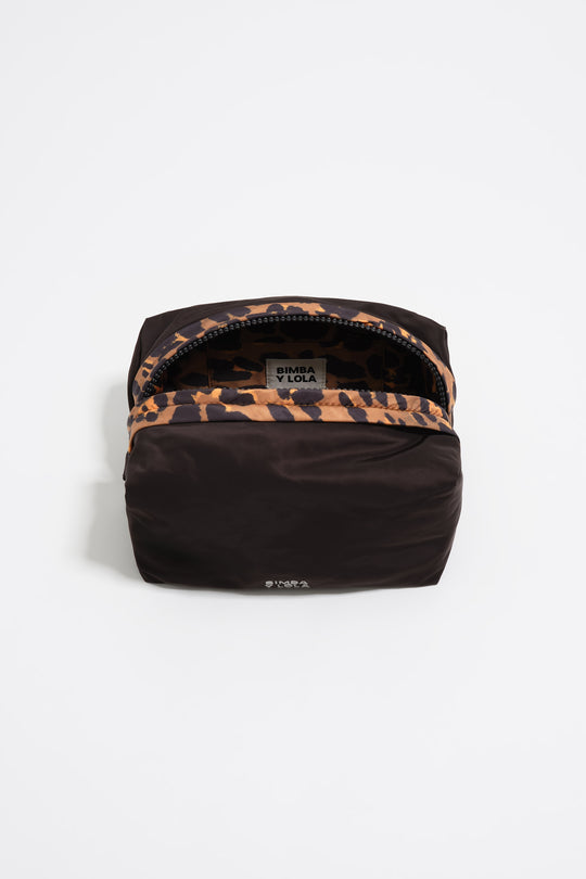 Charcoal nylon make-up case