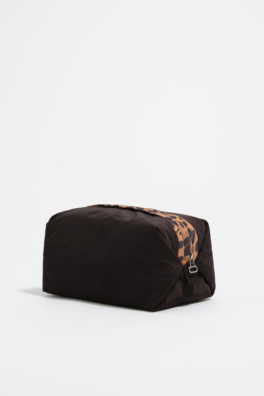 Charcoal nylon make-up case