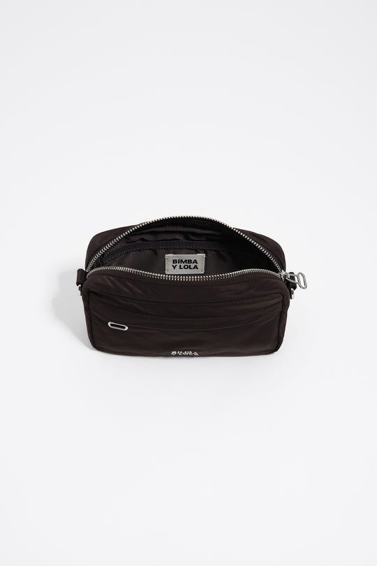 Charcoal nylon mini bag