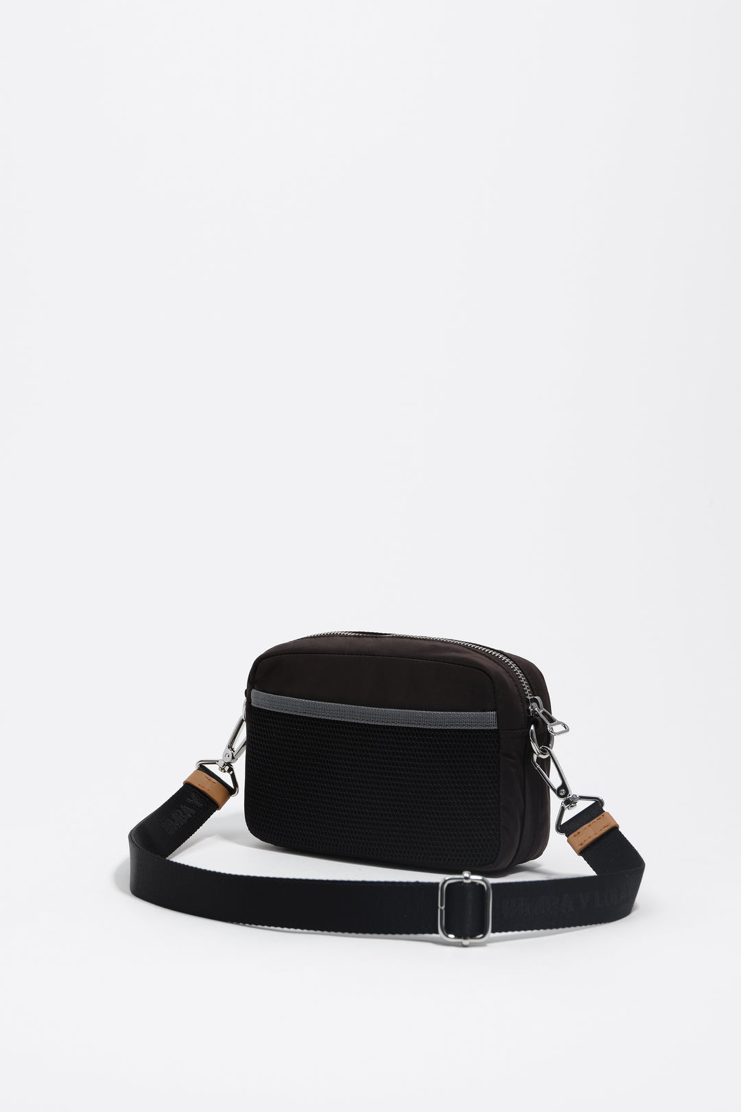 Charcoal nylon mini bag