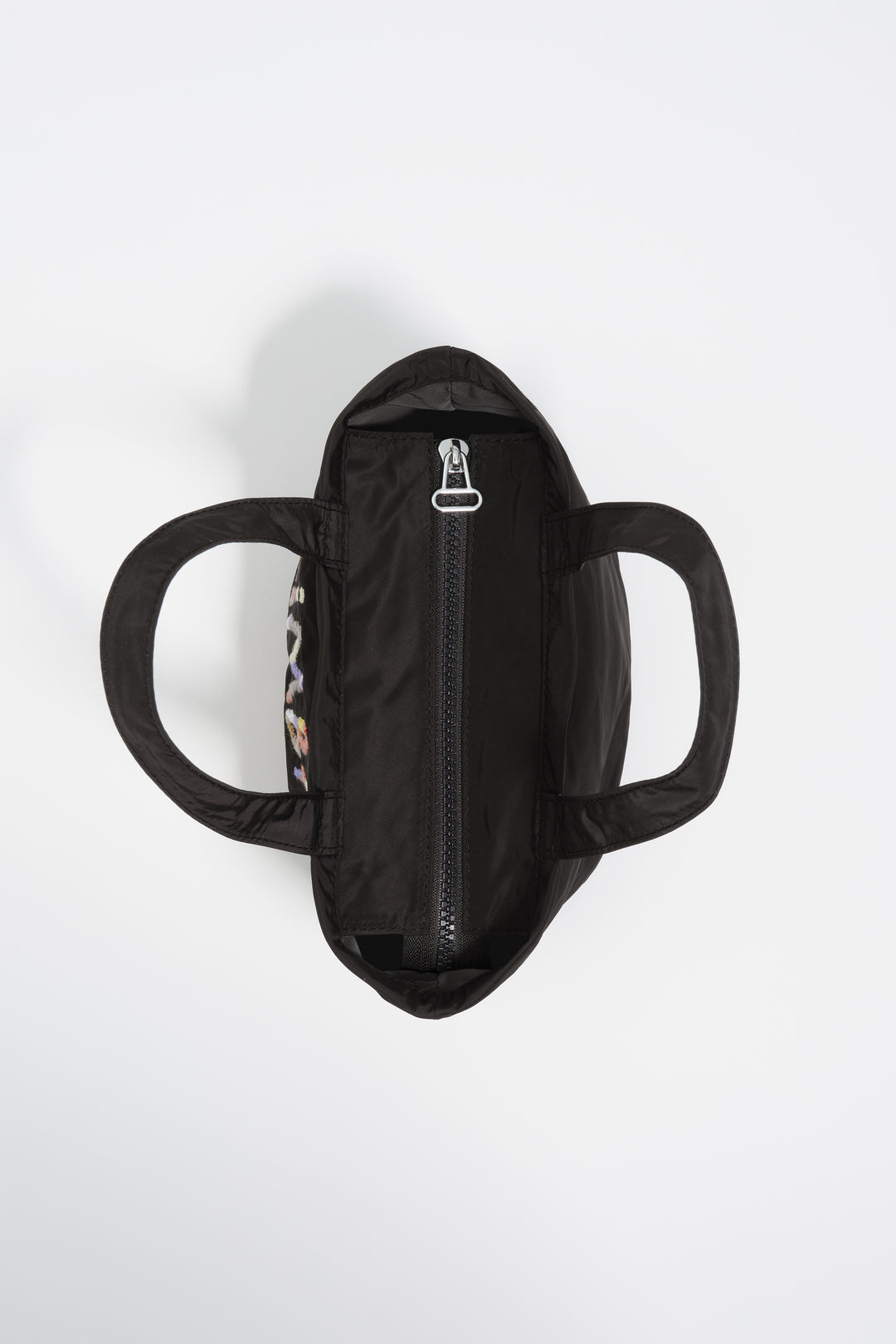 Charcoal nylon mini bag