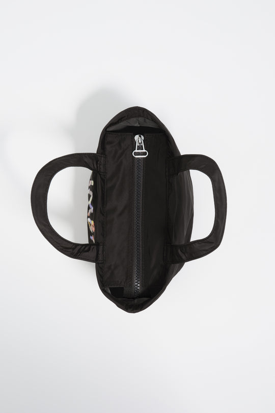Charcoal nylon mini bag
