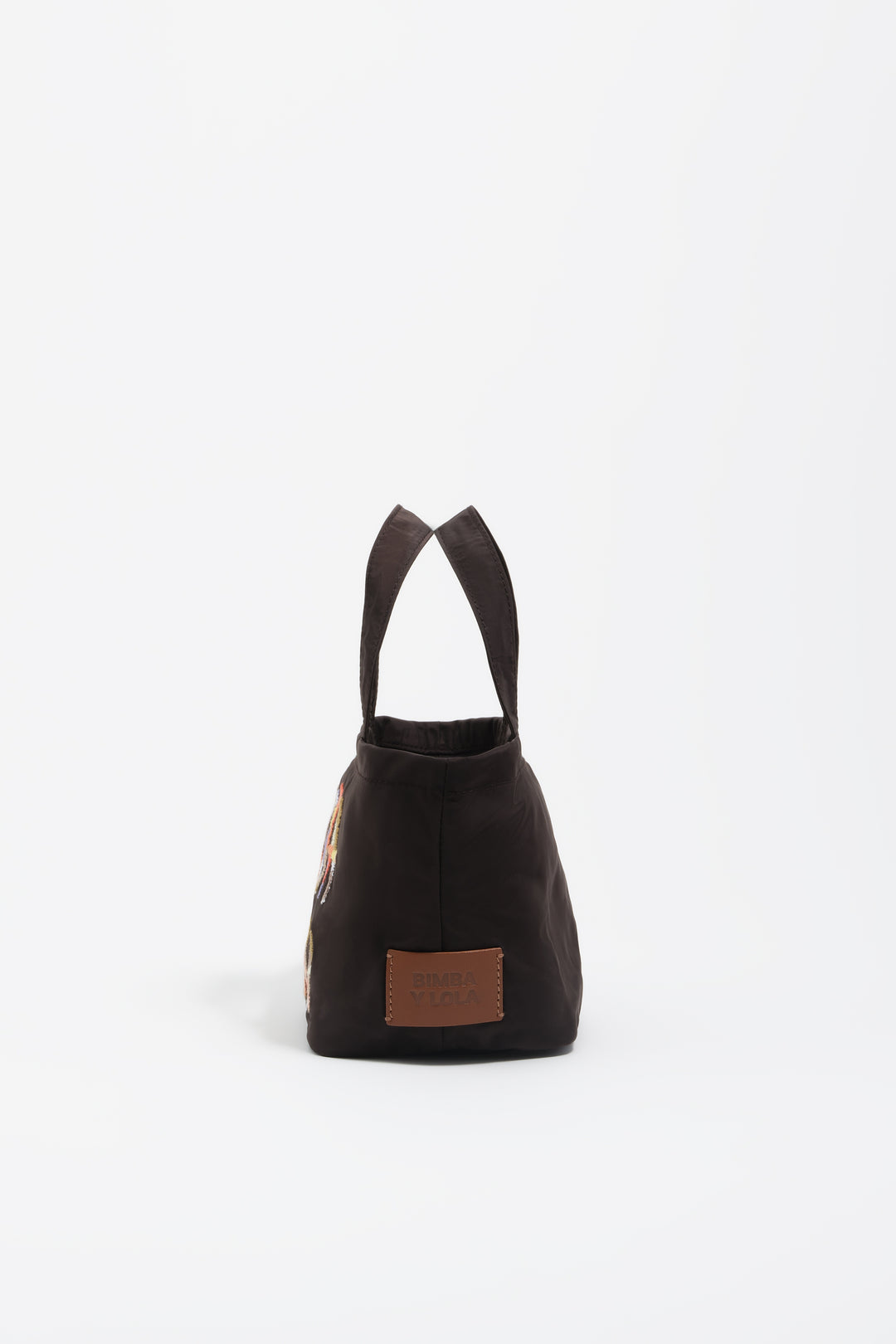 Charcoal nylon mini bag