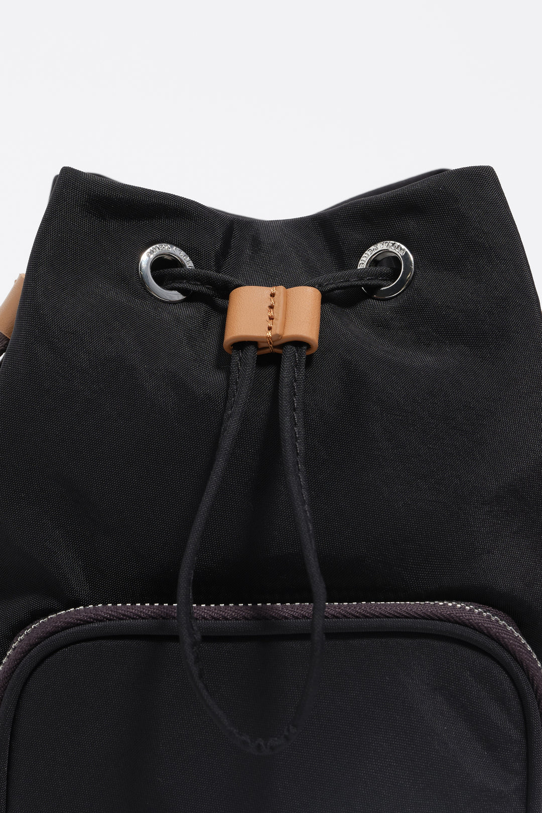 Black nylon mini bag
