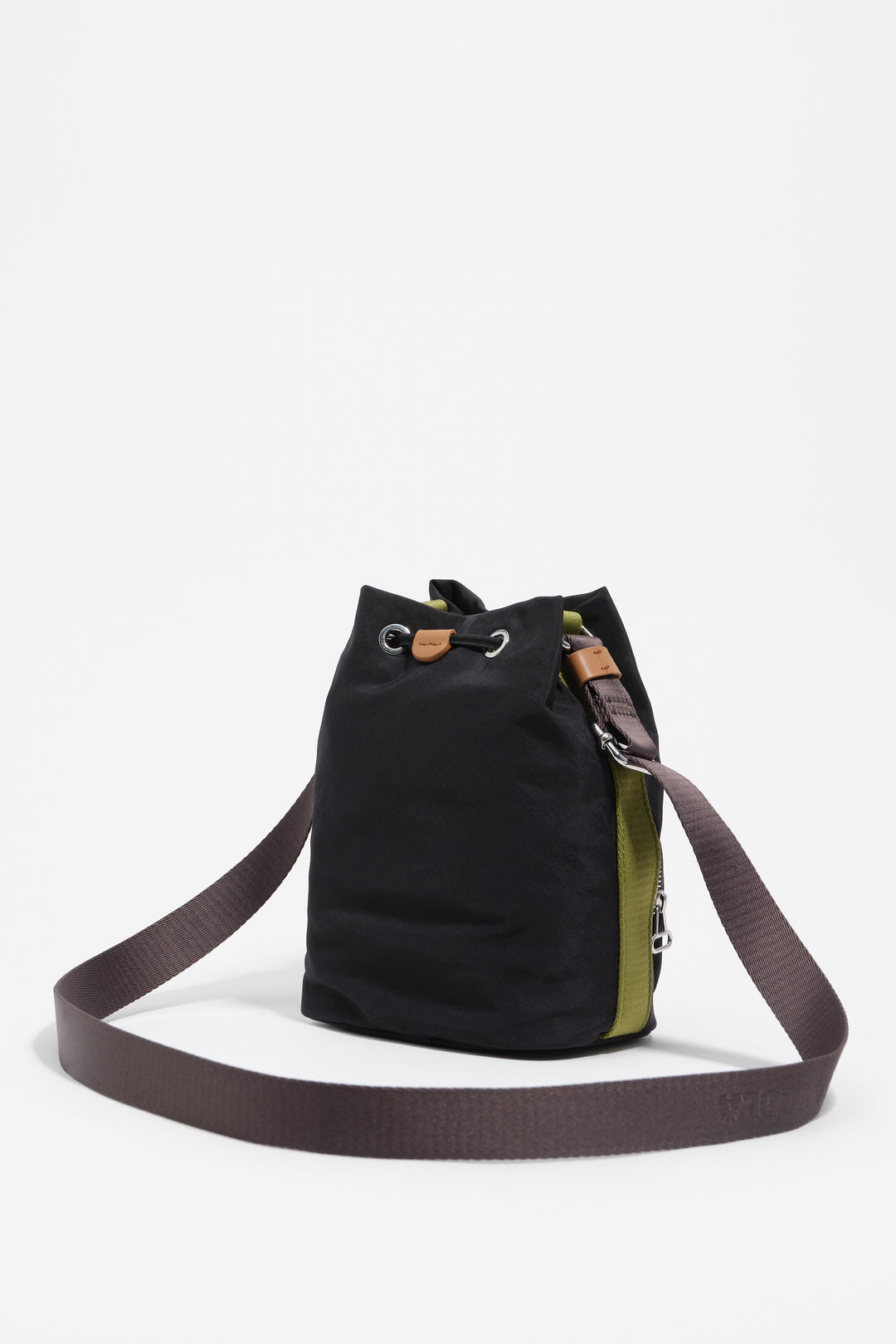 Black nylon mini bag