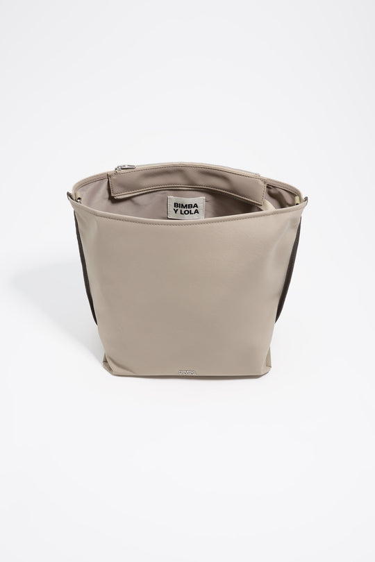 Large stone nylon Carlino bag