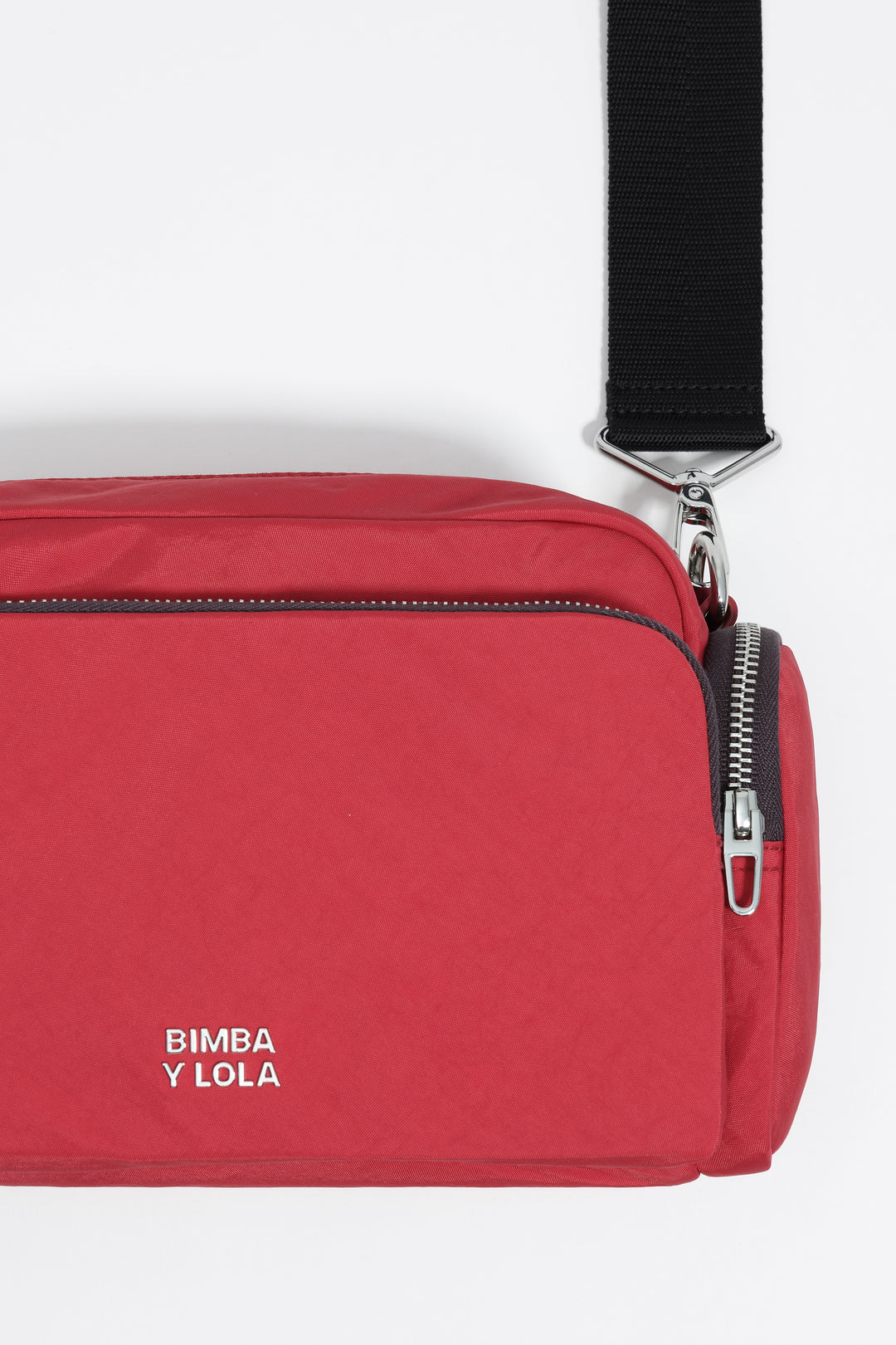 Medium red nylon Pocket crossbody bag