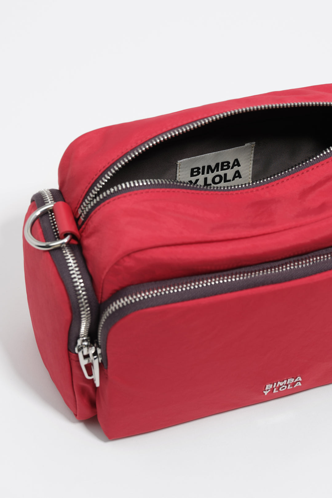 Medium red nylon Pocket crossbody bag
