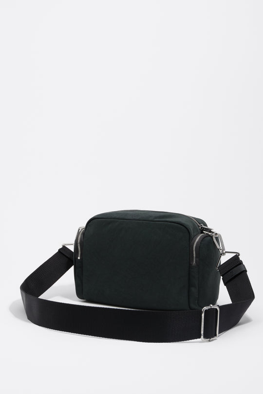 Medium ocean blue nylon Pocket crossbody bag