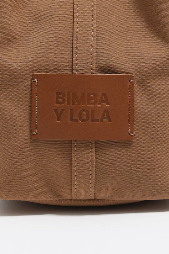 Large cinnamon nylon Chihuahua shopper bag
