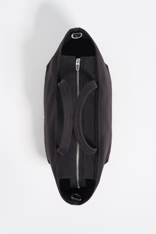 Small anthracite nylon Chihuahua shopper bag