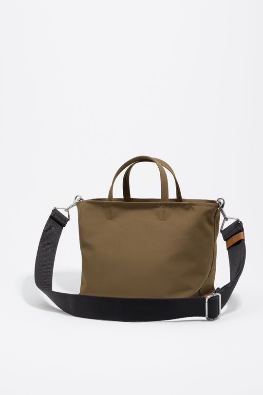 Small olive nylon Chihuahua shopper bag