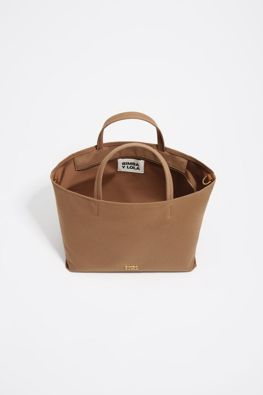 Small cinnamon nylon Chihuahua shopper bag