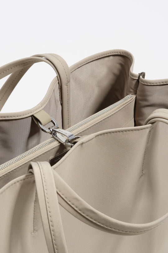 Stone nylon shopper bag