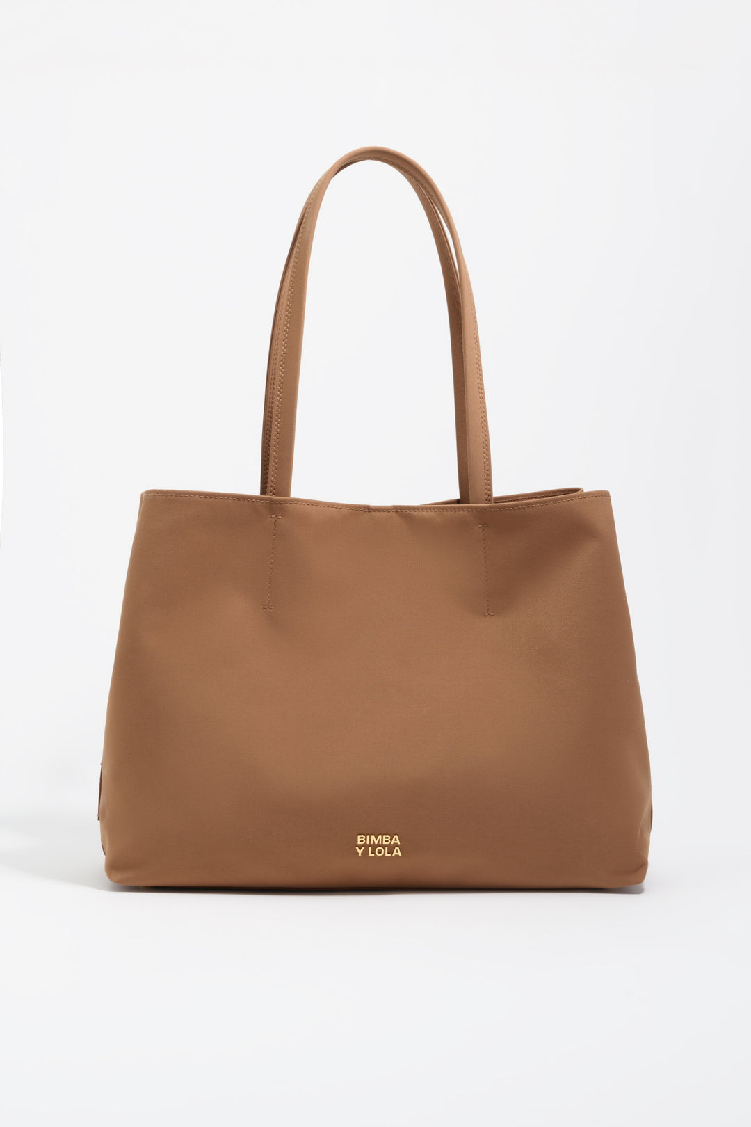 Cinnamon nylon shopper bag