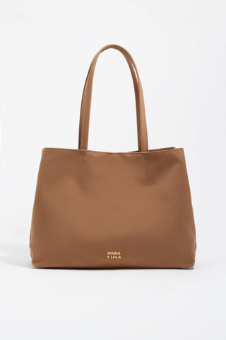 Buy BIMBA Y LOLA Cinnamon nylon shopper bag Online Lebanon, Online ...