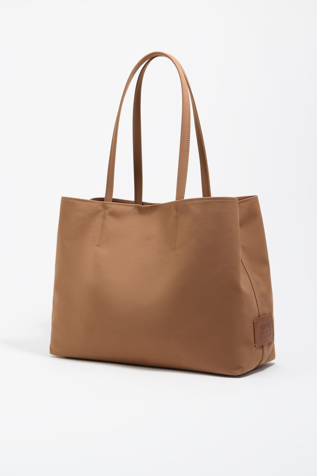 Cinnamon nylon shopper bag