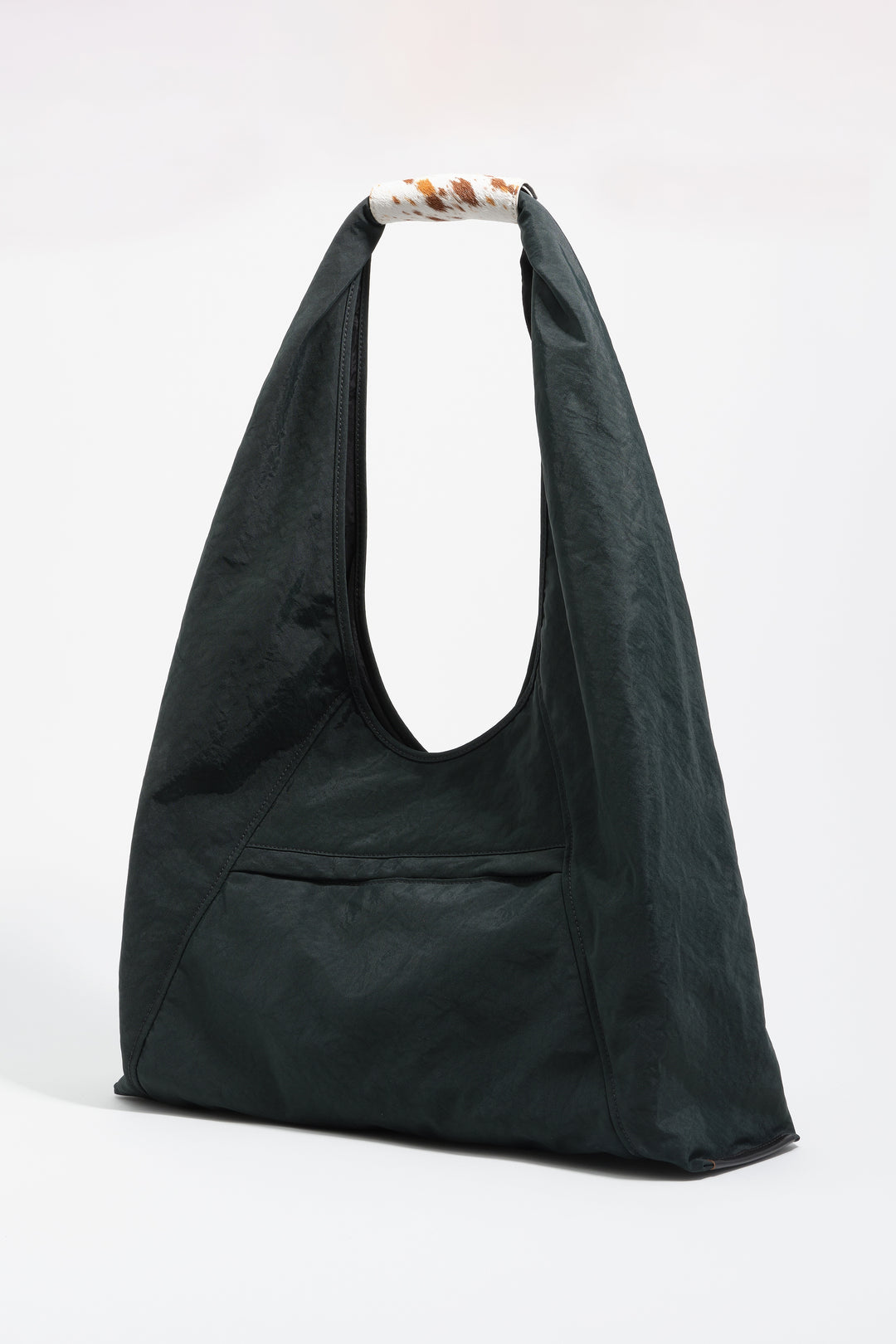 Ocean blue nylon maxi Bikini Paper bag