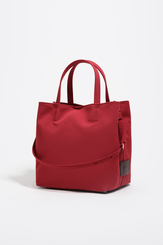 Large dark red nylon Chihuahua bag
