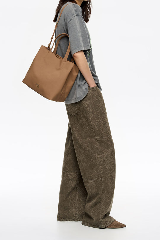 Large cinnamon nylon Chihuahua bag