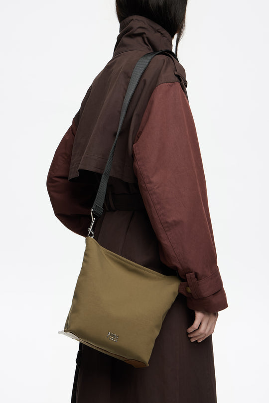 Olive nylon Carlino bag