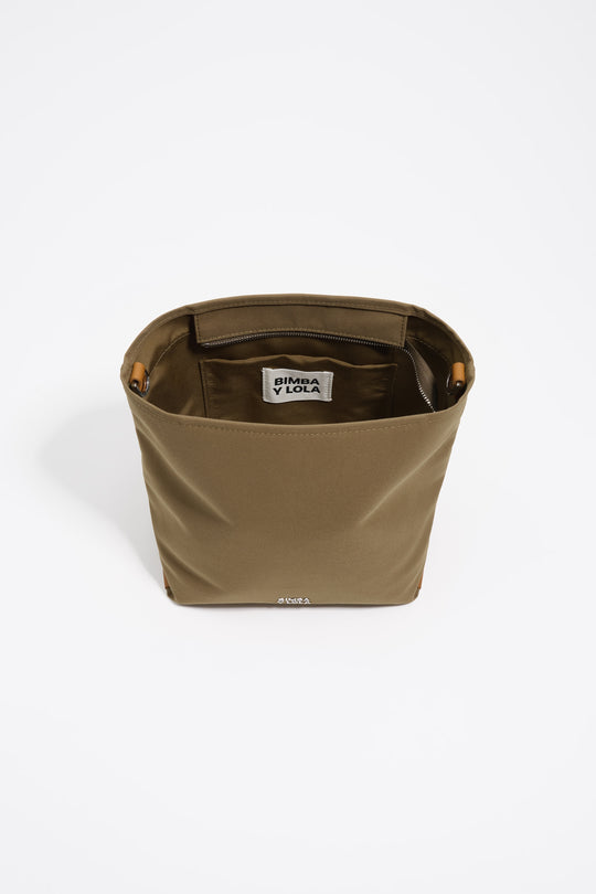 Olive nylon Carlino bag