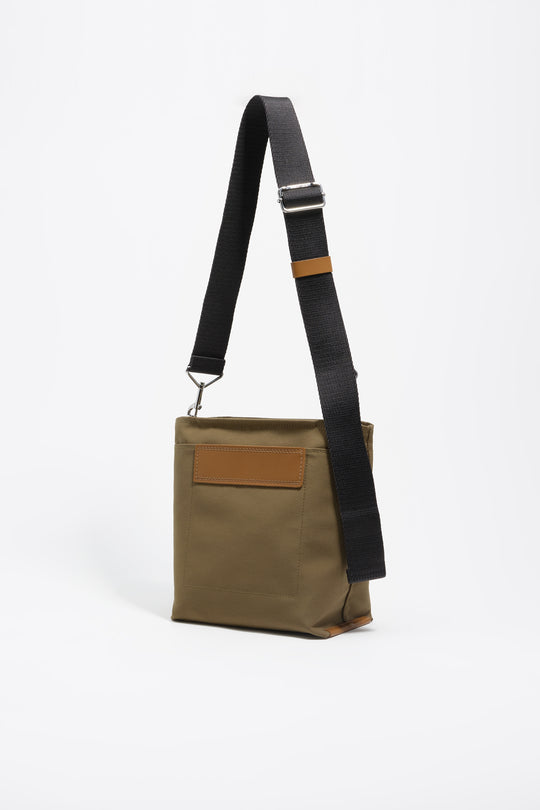Olive nylon Carlino bag