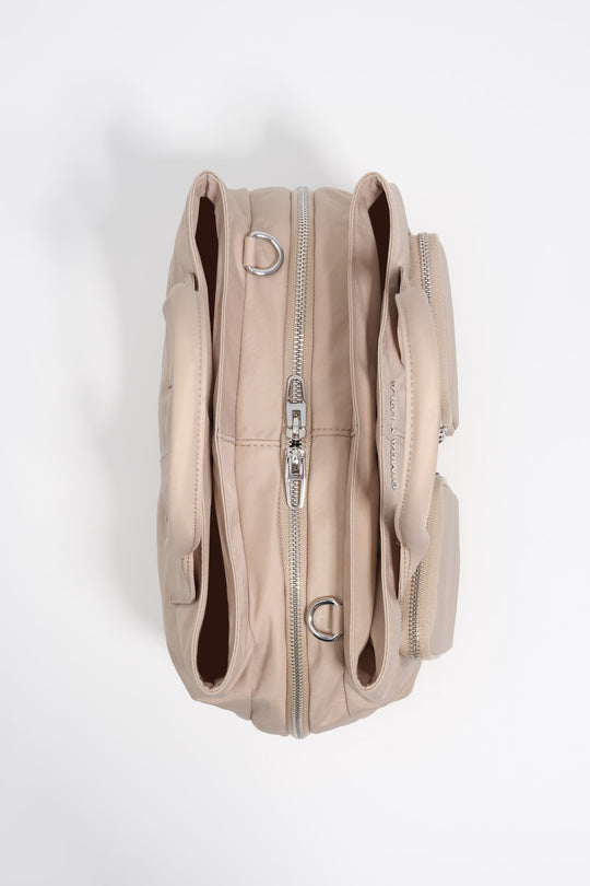 Large stone nylon Pocket handbag