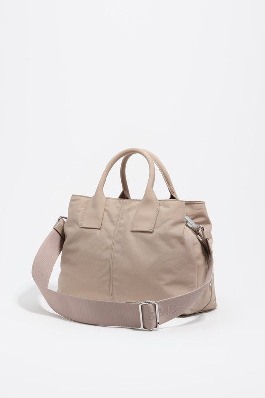 Large stone nylon Pocket handbag