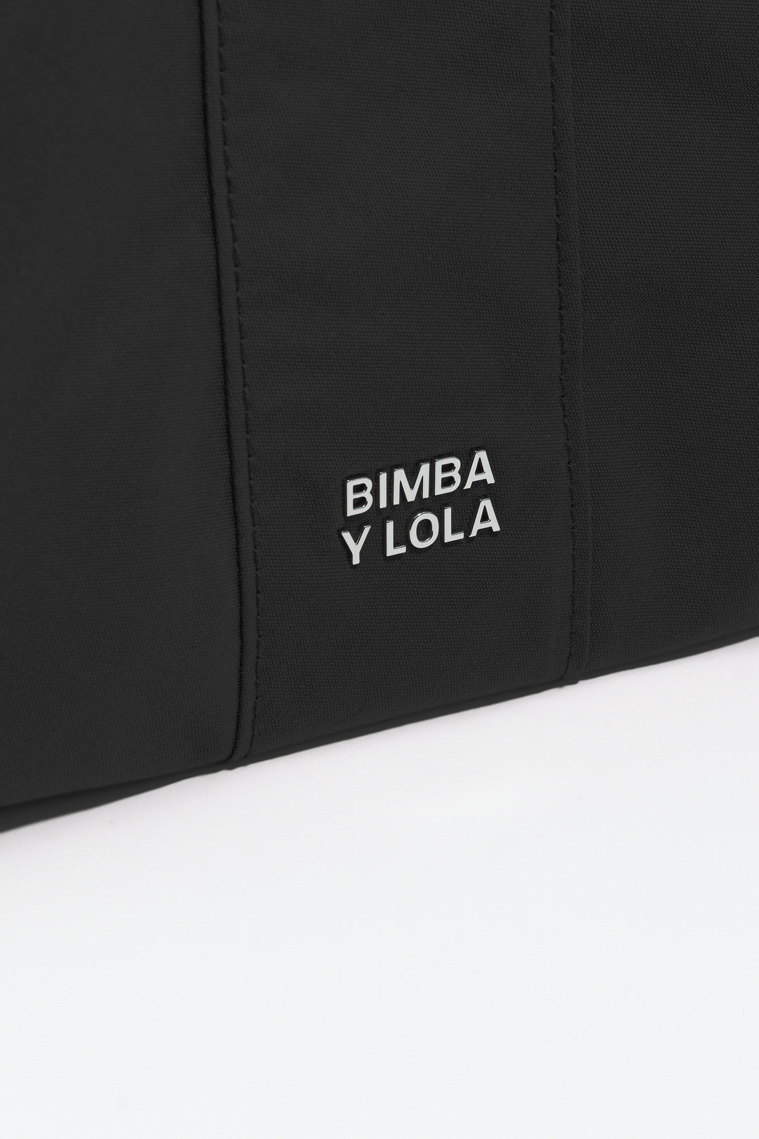 Medium black nylon Trapezium make-up case