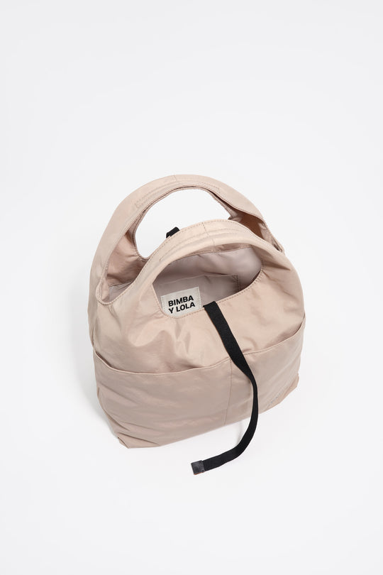Medium stone nylon Paper bag