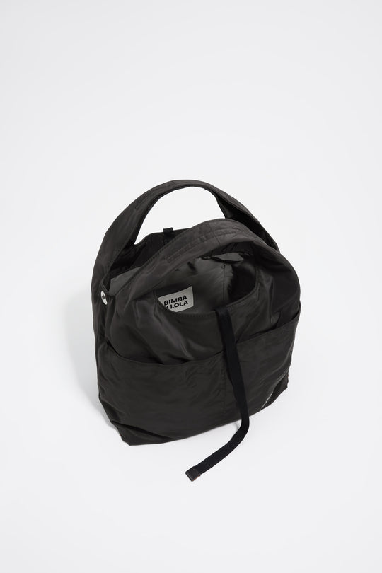 Medium charcoal nylon Paper bag