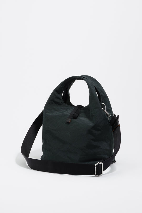 Medium ocean blue nylon Paper bag