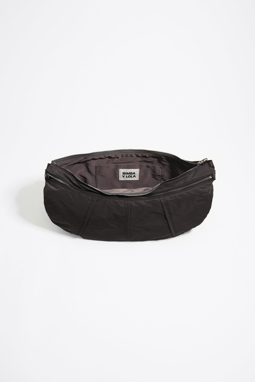 Large charcoal Moon bag