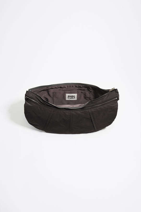Large charcoal Moon bag