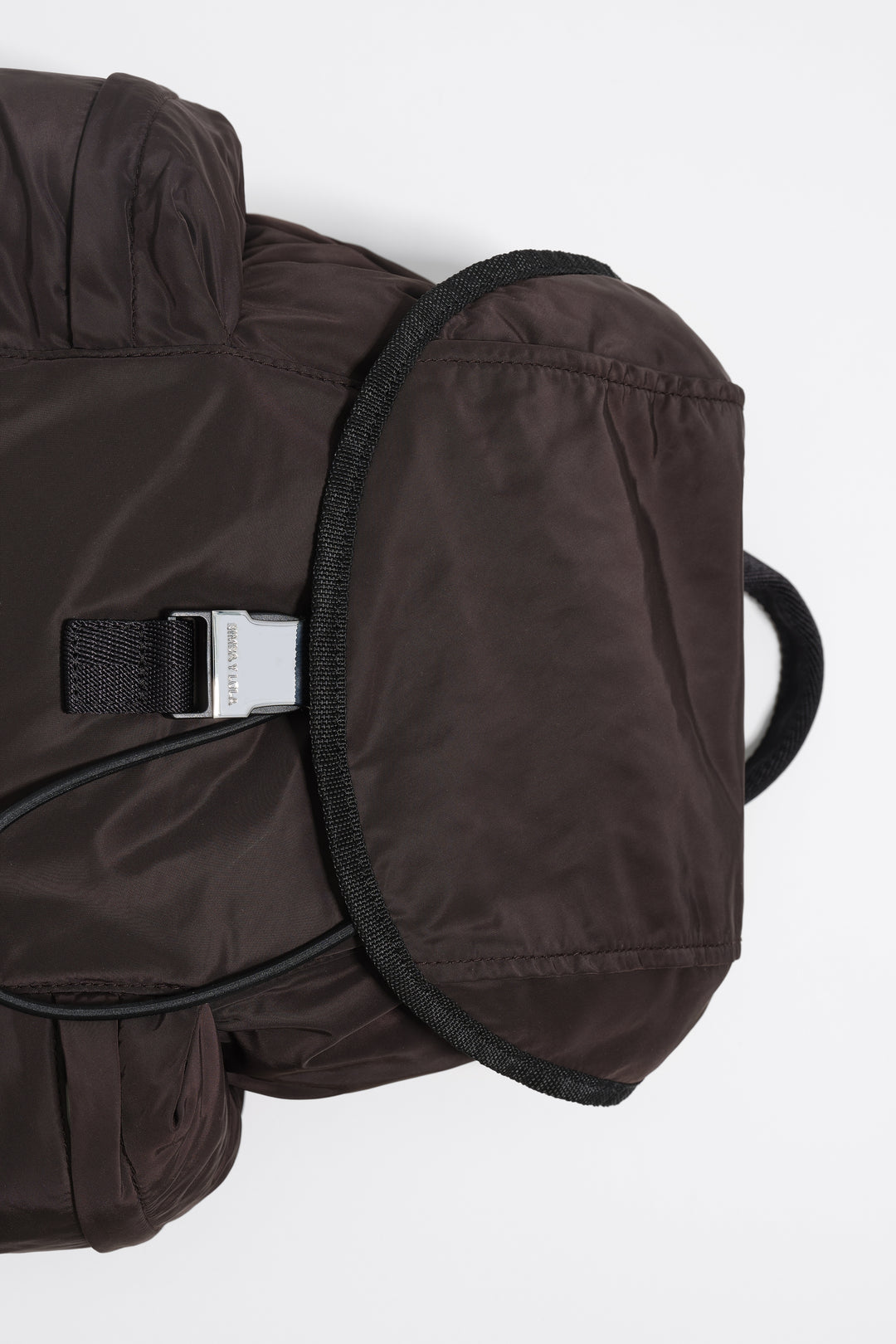 Large charcoal nylon backpack