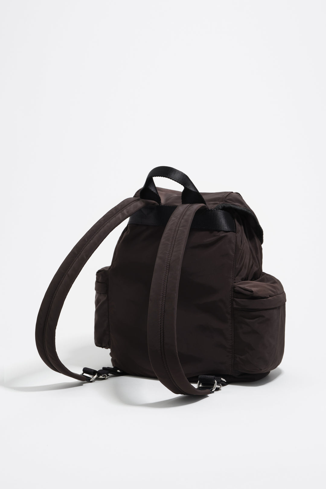 Large charcoal nylon backpack