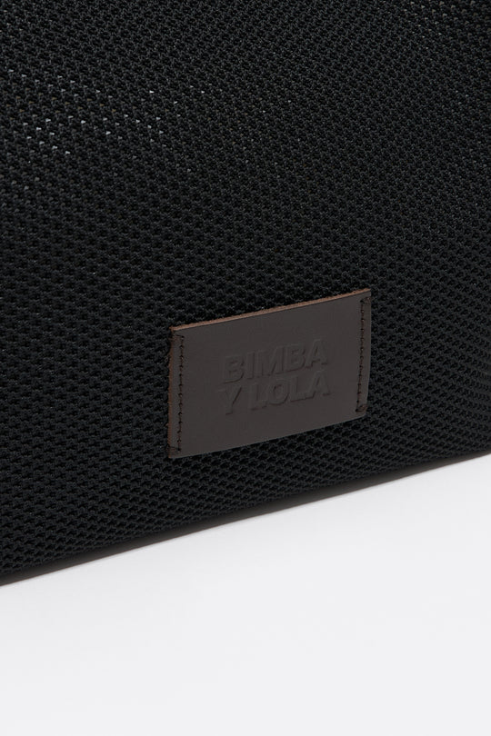 Medium black Flyknit shopper bag