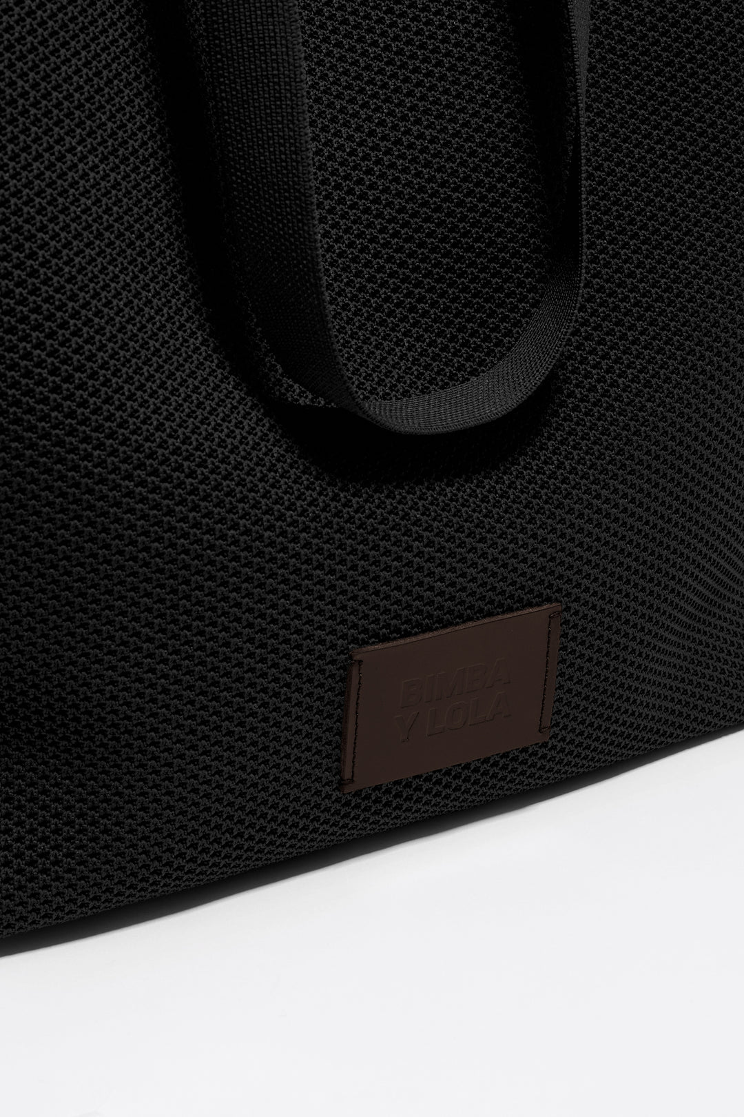 Large black Flyknit shopper bag