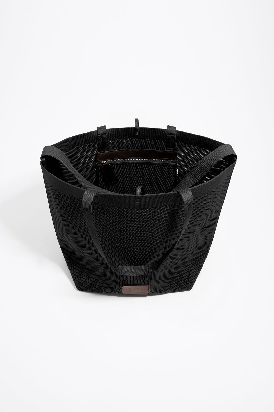 Large black Flyknit shopper bag