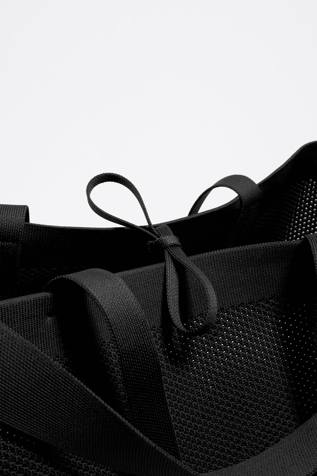 Large black Flyknit shopper bag