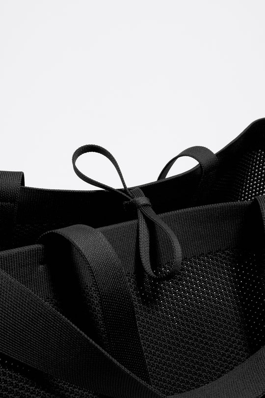 Large black Flyknit shopper bag